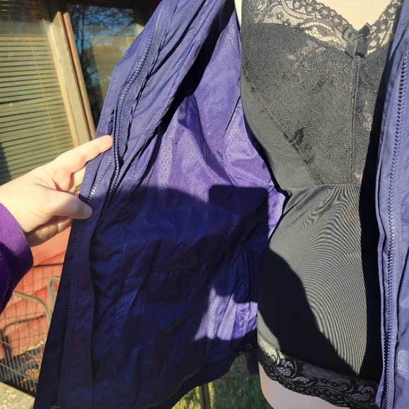 💥💥SOLD💥💥Columbia Snowy Onmi Shield Purple & White Softshell Ski Jacket-1X - Picture 6 of 13